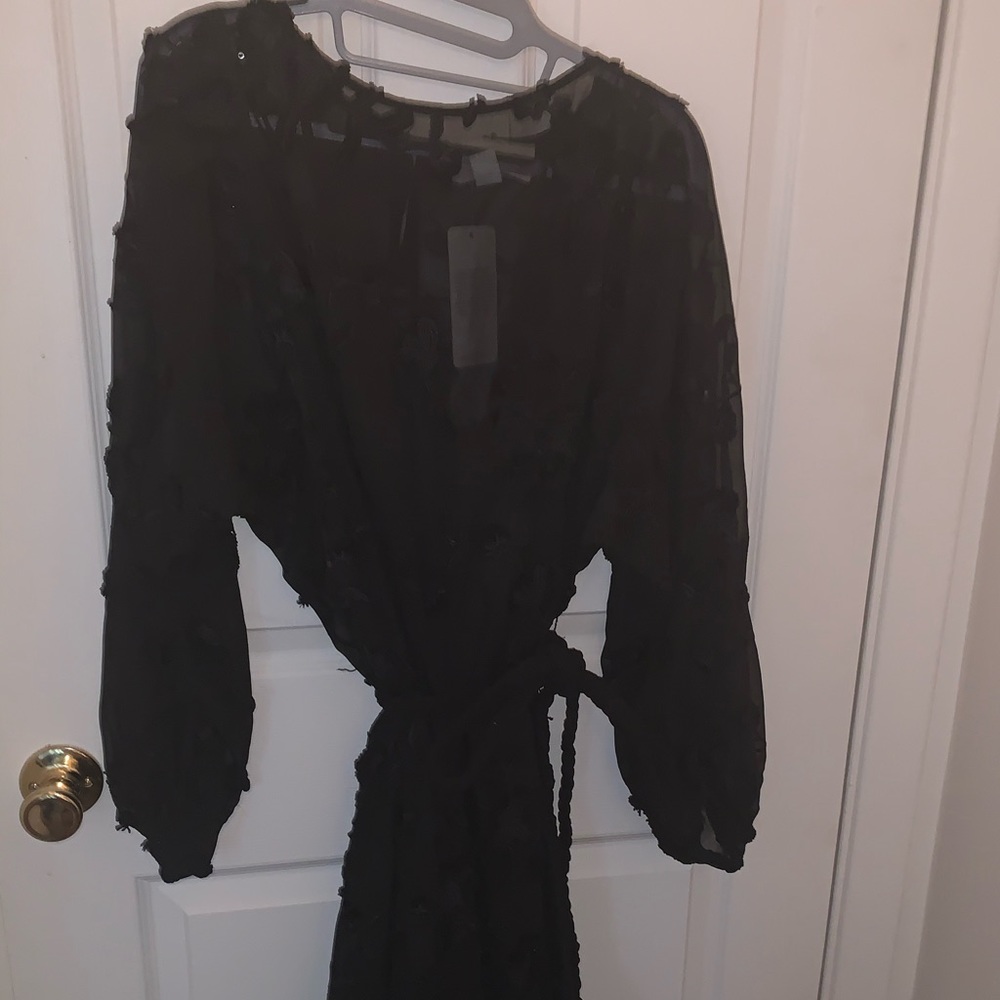 NWT Mare Mare Long Sleeved Floral Mesh Dress